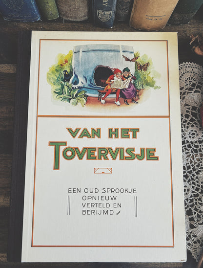 Vintage Van het Toovervischje –  Dutch Piggelmee Fairy Tale Book