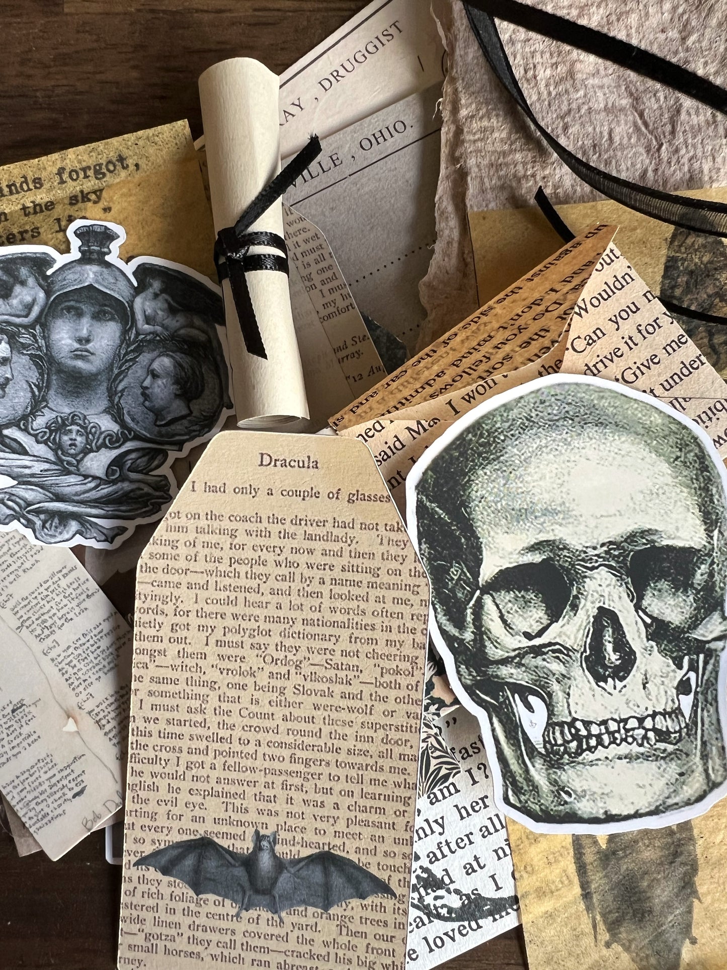 Cabinet of Shadows - gothic horror ephemera tin