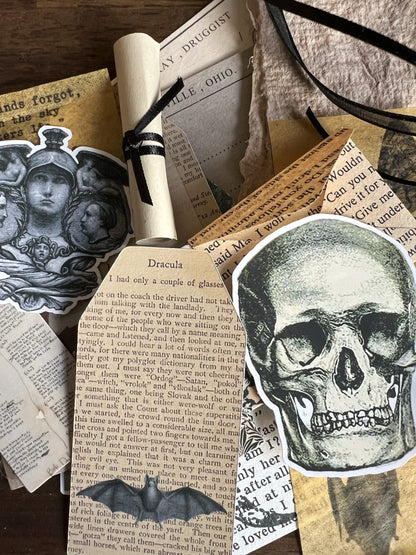 Cabinet of Shadows - gothic horror ephemera tin
