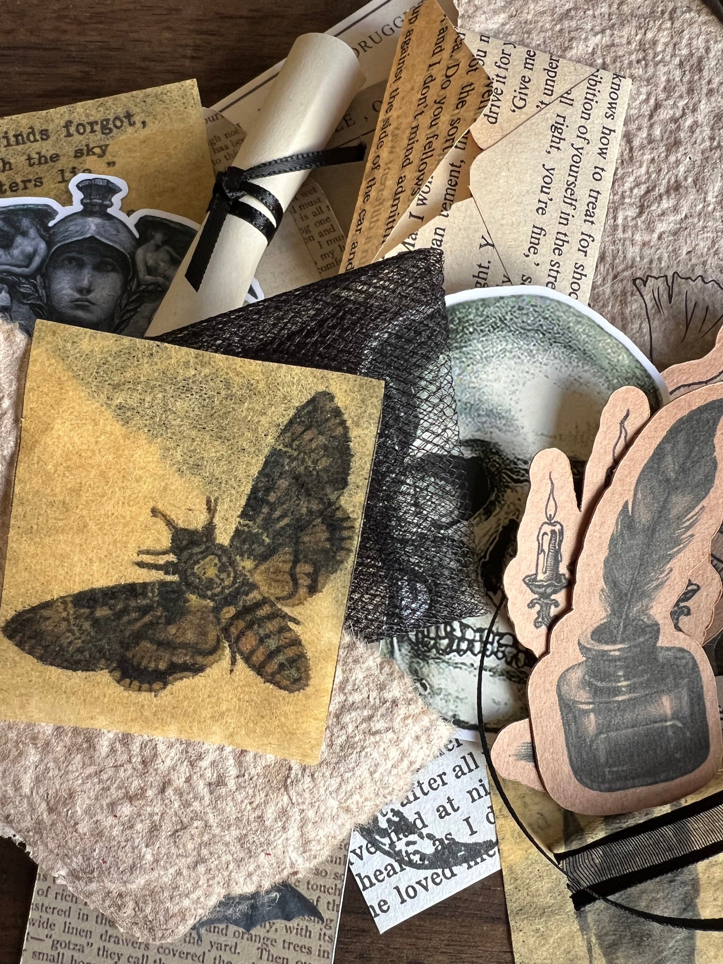 Cabinet of Shadows - gothic horror ephemera tin