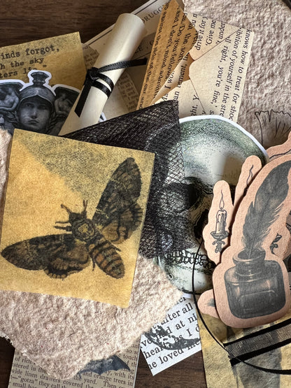 Cabinet of Shadows - gothic horror ephemera tin