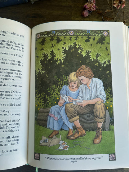 The Secret Garden - Frances Hodgson Burnett, Vintage Illustrated Hardcover