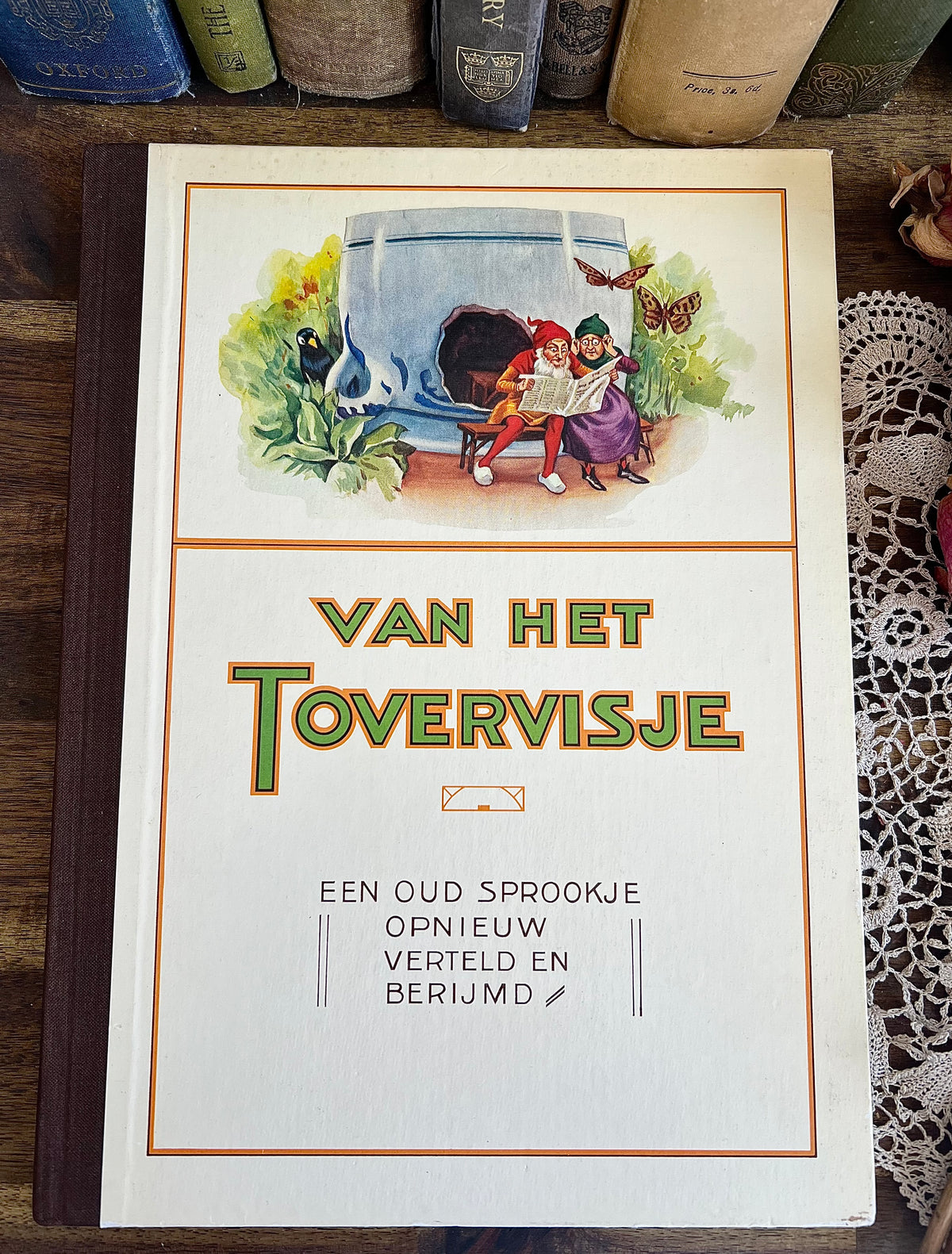 Vintage Van het Toovervischje –  Dutch Piggelmee Fairy Tale Book