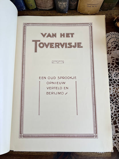 Vintage Van het Toovervischje –  Dutch Piggelmee Fairy Tale Book