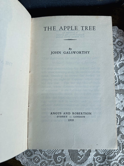 The Apple Tree by John Galsworthy vintage 1939 hardcover