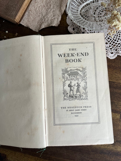 The Week-End Book, Vintage 1931 edition, Nonesuch Press