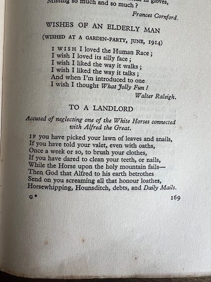 The Week-End Book, Vintage 1931 edition, Nonesuch Press