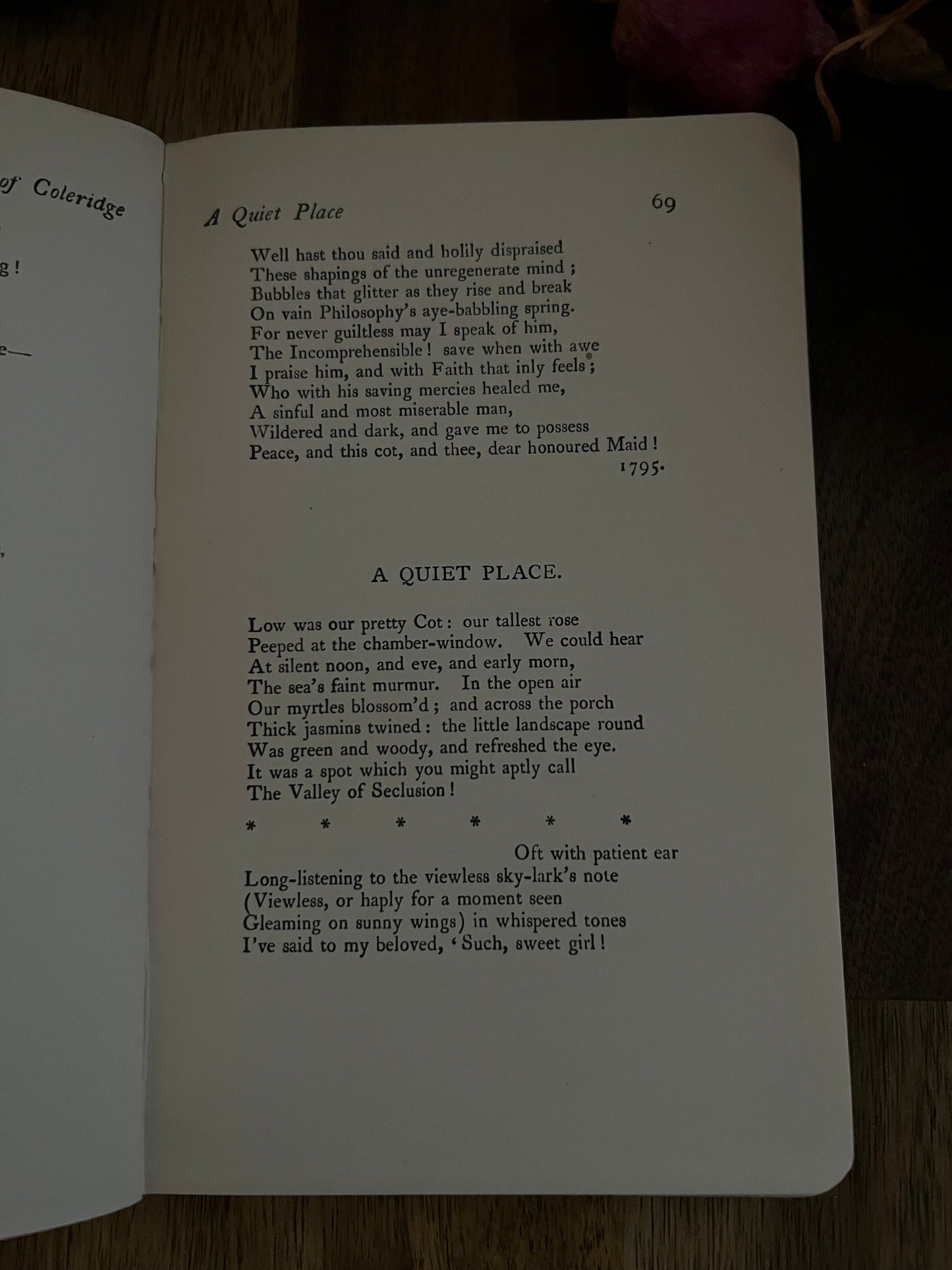 Antique Coleridge Poetry Book (1906)