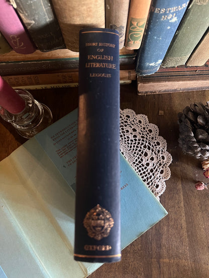 A Short History of English Literature by Emile Legouis - Vintage 1961 ed