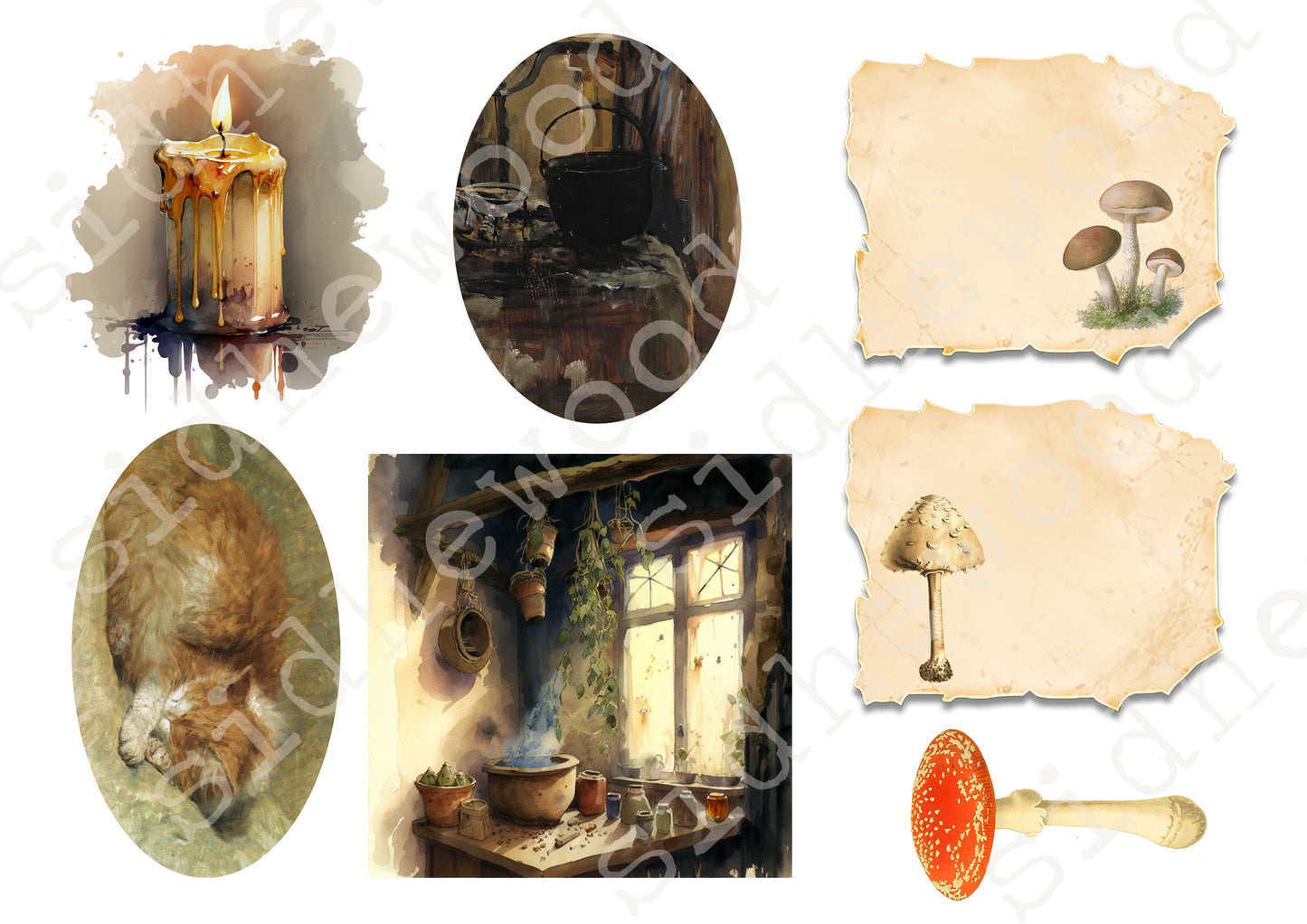 Witch's Cottage - digital download (printable file)